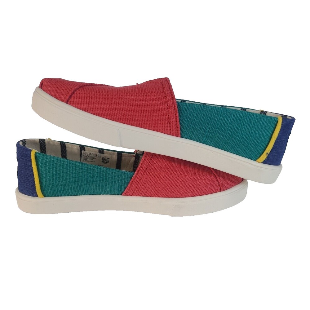 TOMS Alpargata Slip On ‎ Womens Multi Color Flats Casual 1002810419-11 - Picture 5 of 7